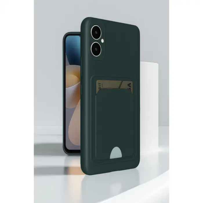 Samsung Galaxy A05 Kelvin Kartvizitli Silikon - Bordo