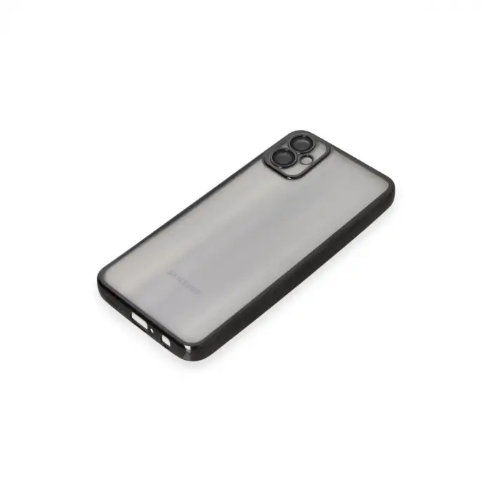 Samsung Galaxy A05 Kılıf Razer Lensli Silikon - Siyah