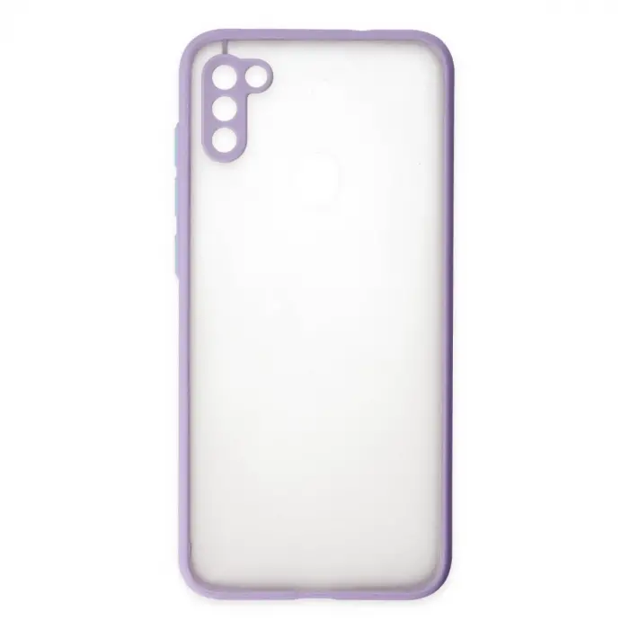 Samsung Galaxy A11 Kılıf Montreal Silikon Kapak - Mor