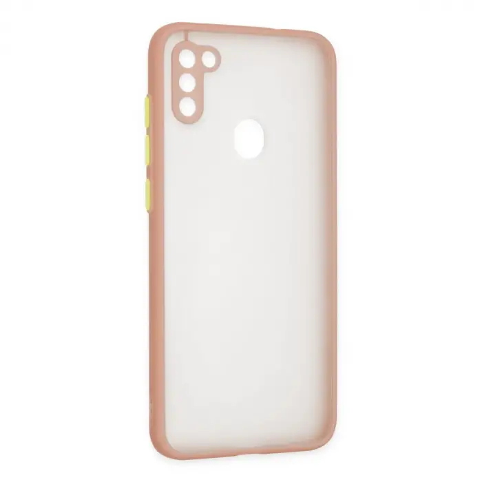 Samsung Galaxy A11 Kılıf Montreal Silikon Kapak - Pembe