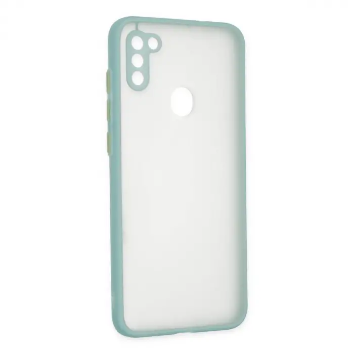 Samsung Galaxy A11 Kılıf Montreal Silikon Kapak - Turkuaz