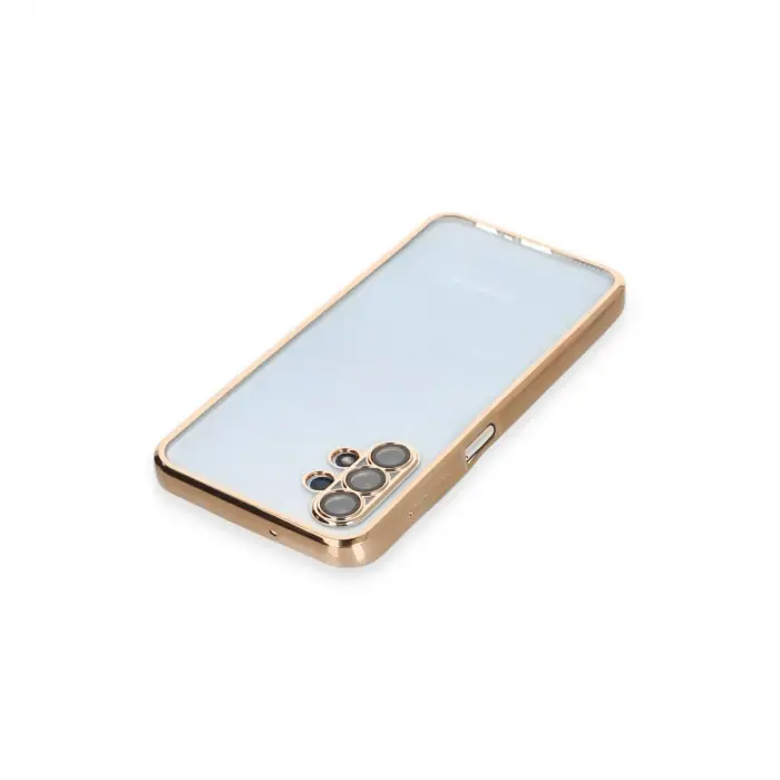 Samsung Galaxy A13 4g Kılıf Razer Lensli Silikon - Gold