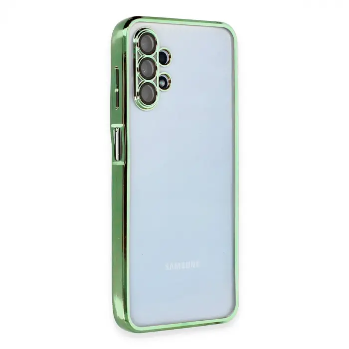 Samsung Galaxy A13 4g Kılıf Razer Lensli Silikon - Yeşil