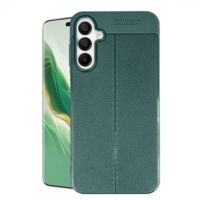 Samsung Galaxy A15 4g Kılıf Auto Focus Kapak - Koyu Yeşil