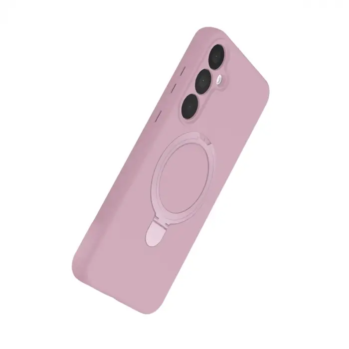 Samsung Galaxy A15 4g Regal Magsafe Standlı Kapak - Açık Pembe