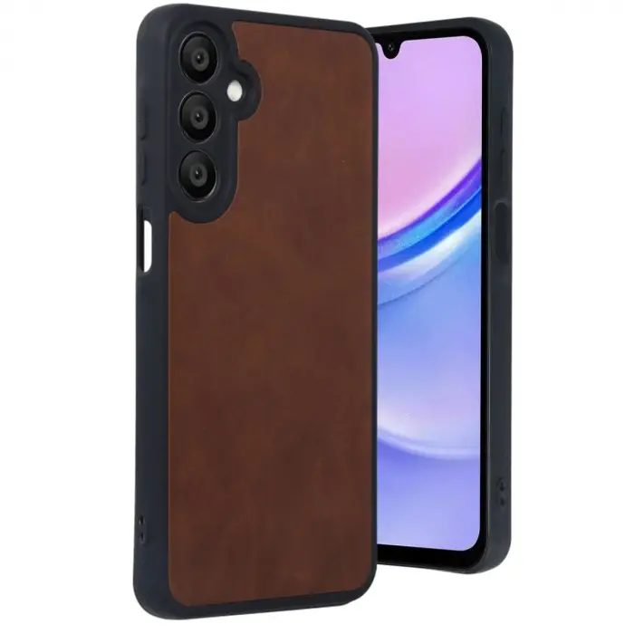 Samsung Galaxy A16 5g Kılıf Aras Deri Kapak - Taba