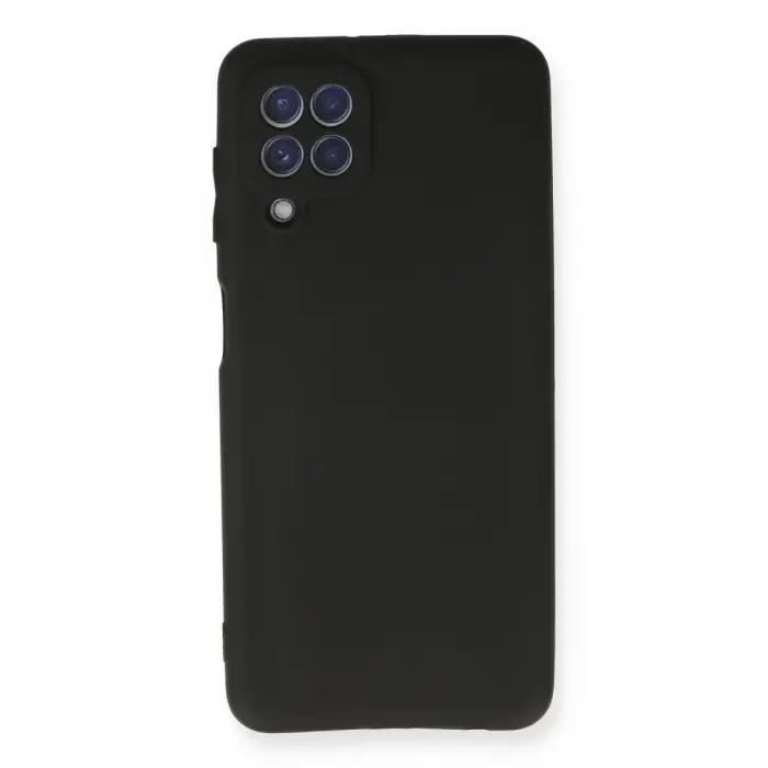 Samsung Galaxy A22 Kılıf First Silikon - Siyah