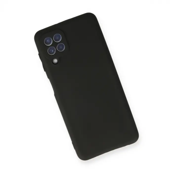 Samsung Galaxy A22 Kılıf First Silikon - Siyah