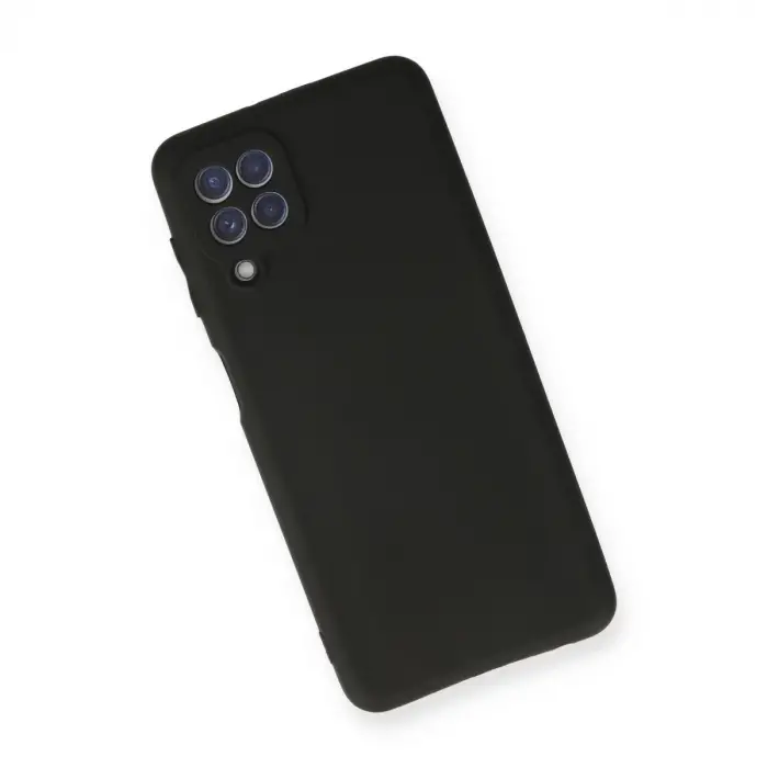 Samsung Galaxy A22 Kılıf First Silikon - Siyah