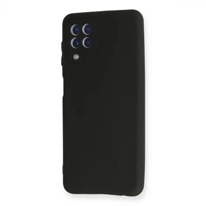 Samsung Galaxy A22 Kılıf First Silikon - Siyah