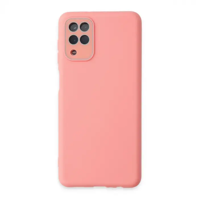 Samsung Galaxy A22 Kılıf Lansman Glass Kapak - Pembe