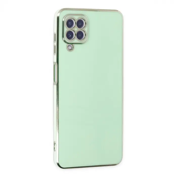 Samsung Galaxy A22 Kılıf Volet Silikon - Açık Yeşil