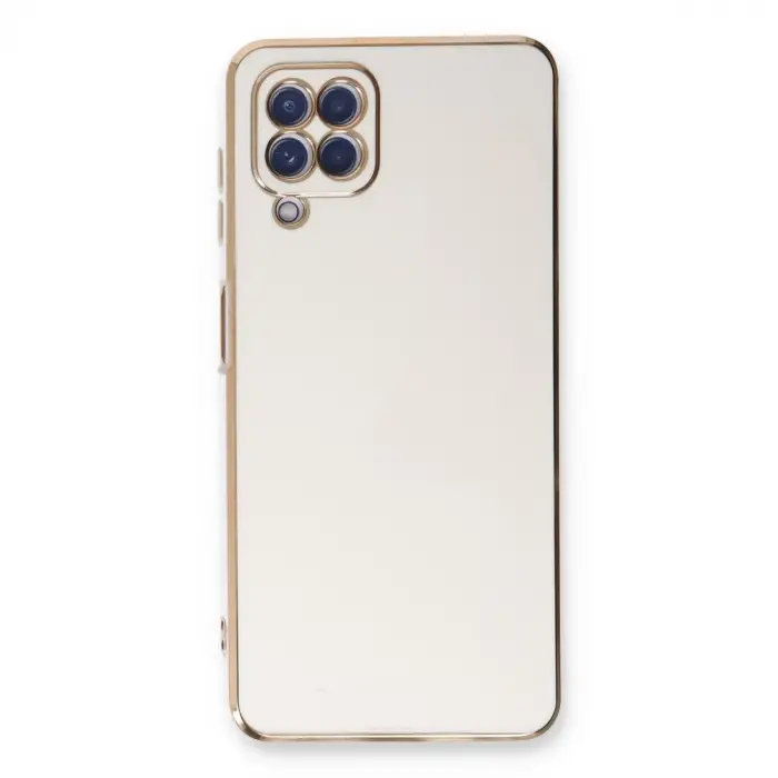 Samsung Galaxy A22 Kılıf Volet Silikon - Beyaz