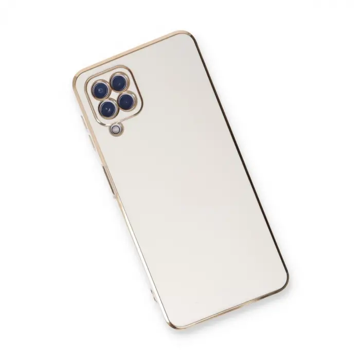 Samsung Galaxy A22 Kılıf Volet Silikon - Beyaz