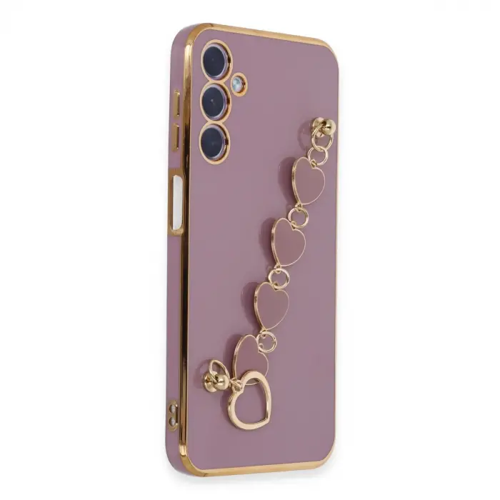 Samsung Galaxy A24 4g Kılıf Esila Silikon - Mor