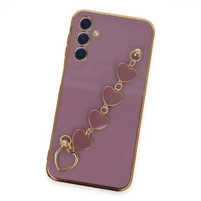 Samsung Galaxy A24 4g Kılıf Esila Silikon - Mor