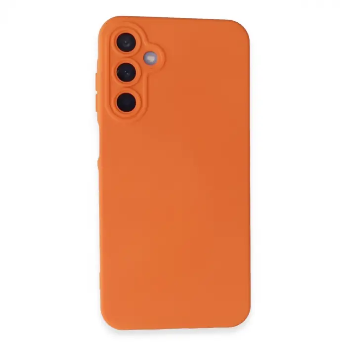 Samsung Galaxy A25 5g Kılıf Nano İçi Kadife Silikon - Turuncu