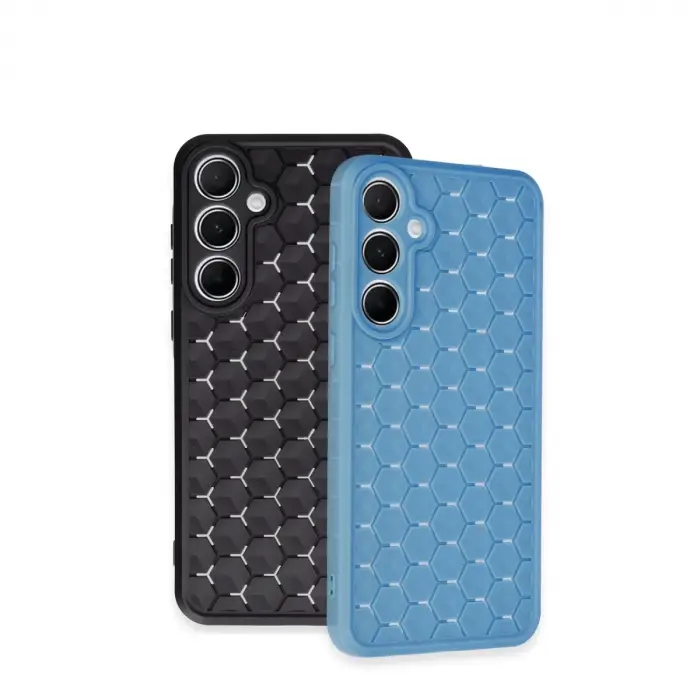 Samsung Galaxy A25 5g Kılıf Petek Silikon Kapak - Lila