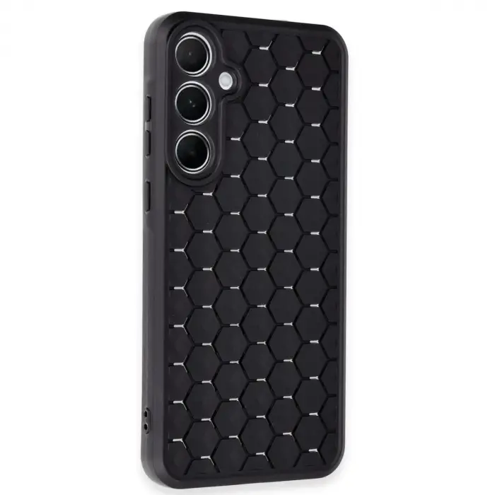 Samsung Galaxy A25 5g Kılıf Petek Silikon Kapak - Siyah