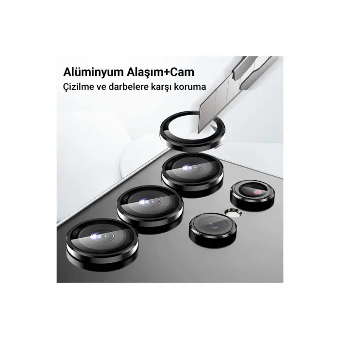 Samsung Galaxy A25 5g Valdez Metal Kamera Lens - Gümüş