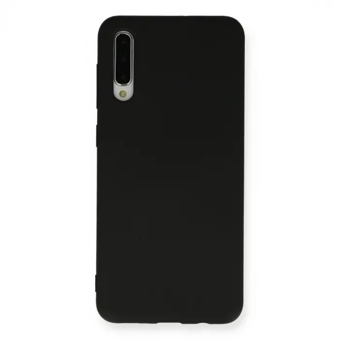 Samsung Galaxy A30s Kılıf Nano İçi Kadife Silikon - Siyah