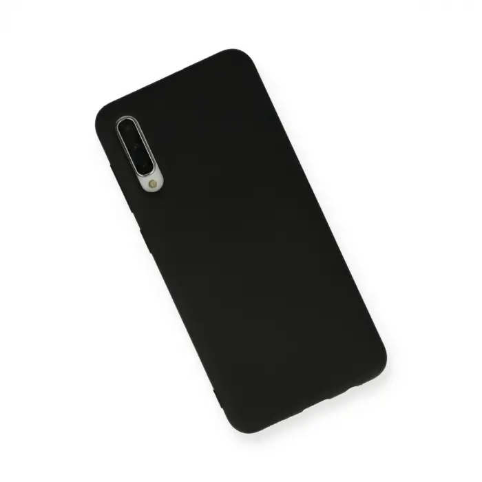 Samsung Galaxy A30s Kılıf Nano İçi Kadife Silikon - Siyah