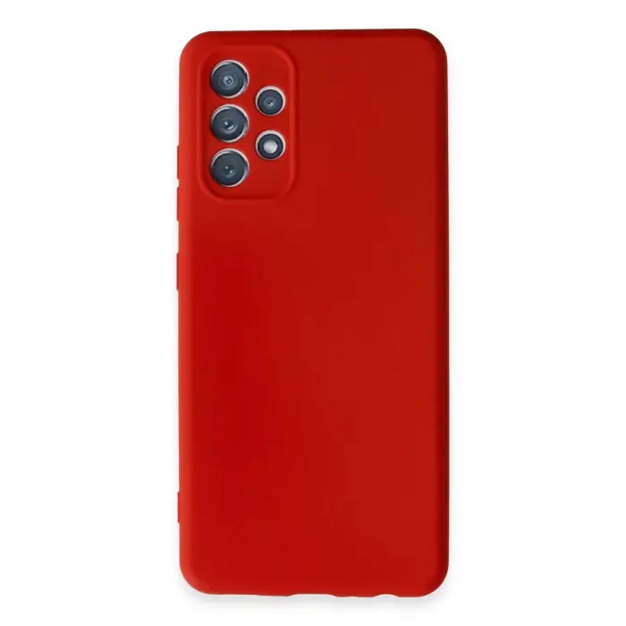Samsung Galaxy A32 Kılıf First Silikon - Kırmızı