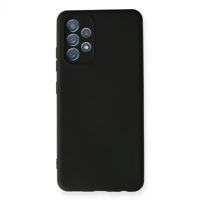 Samsung Galaxy A32 Kılıf Nano İçi Kadife Silikon - Siyah