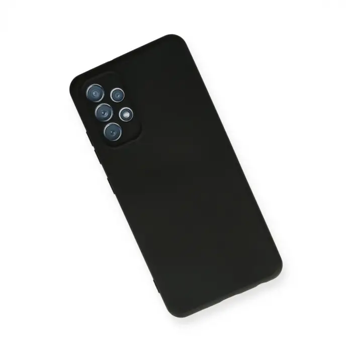 Samsung Galaxy A32 Kılıf Nano İçi Kadife Silikon - Siyah