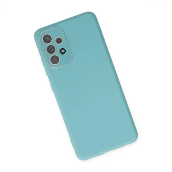 Samsung Galaxy A33 5g Kılıf Lansman Glass Kapak - Turkuaz