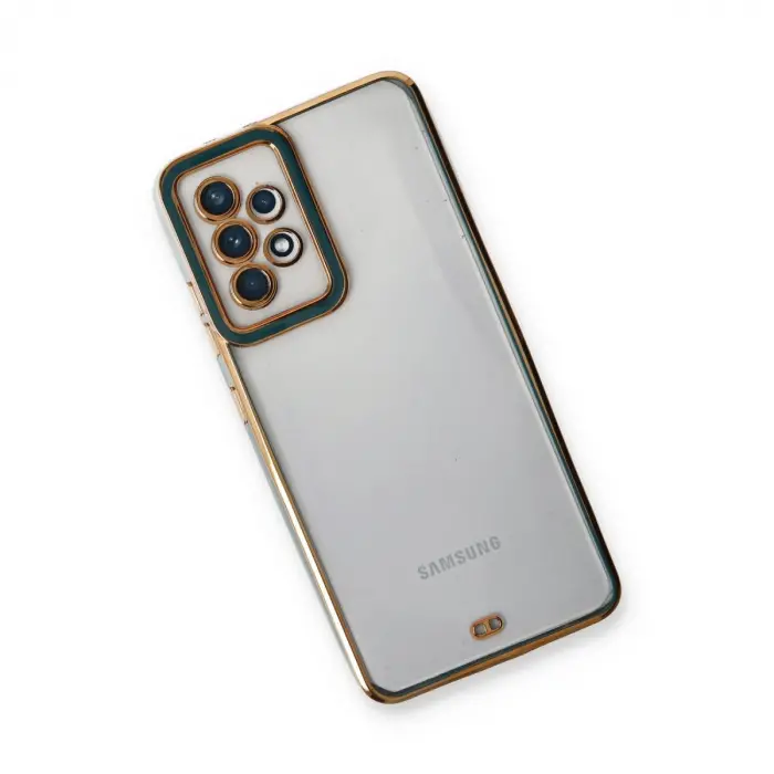 Samsung Galaxy A33 5g Kılıf Liva Lens Silikon - Yeşil