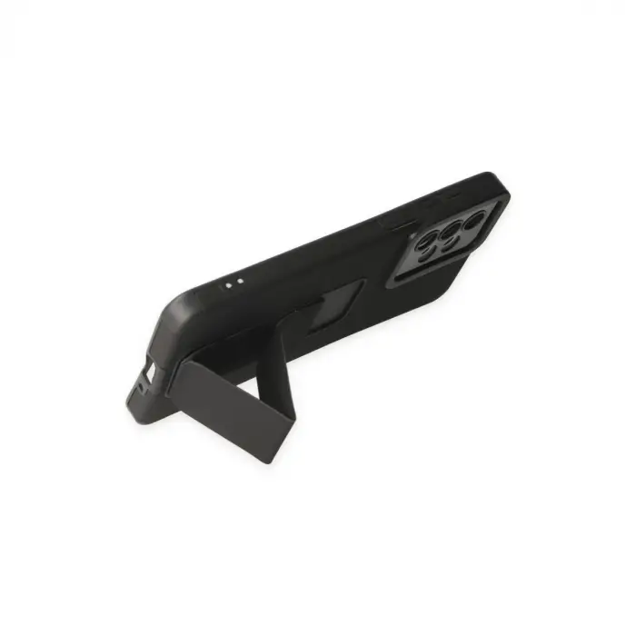 Samsung Galaxy A33 5g Kılıf Mega Standlı Silikon - Siyah