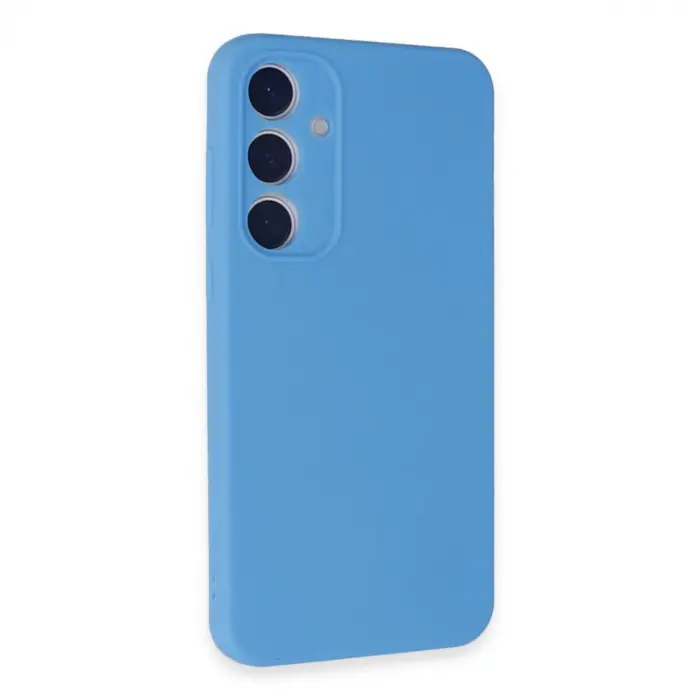 Samsung Galaxy A35 5g Kılıf Nano İçi Kadife Silikon - Mavi