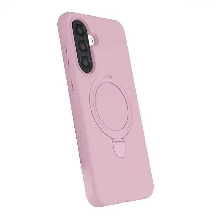 Samsung Galaxy A36 Regal Magsafe Standlı Kapak - Açık Pembe