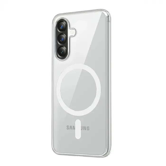 Samsung Galaxy A37 5g Combo Sert Şeffaf Magsafe Kapak - Şeffaf