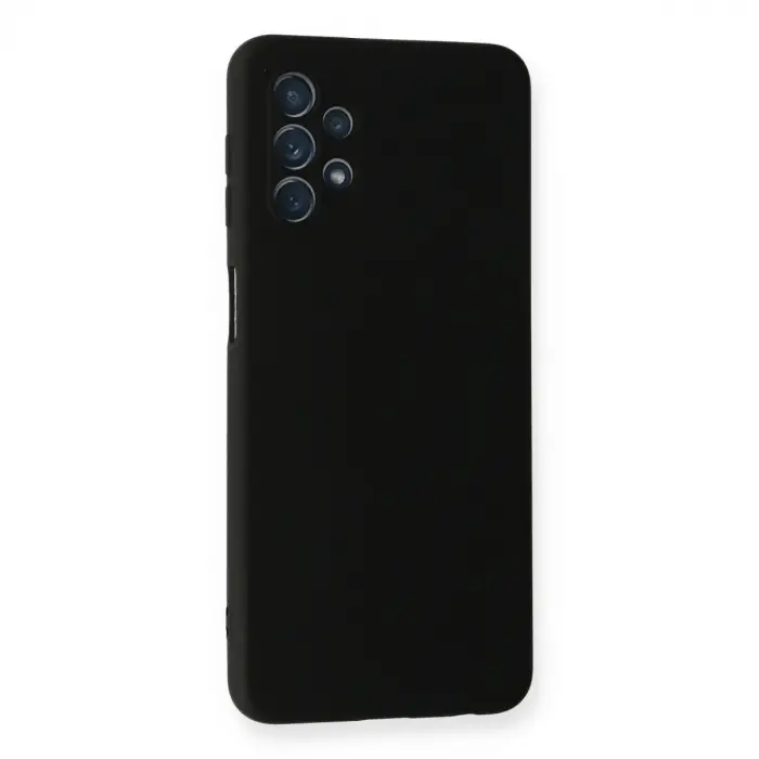 Samsung Galaxy A52 Kılıf Nano İçi Kadife Silikon - Siyah