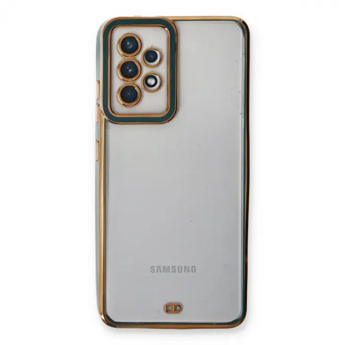 Samsung Galaxy A53 5g Kılıf Liva Lens Silikon - Yeşil