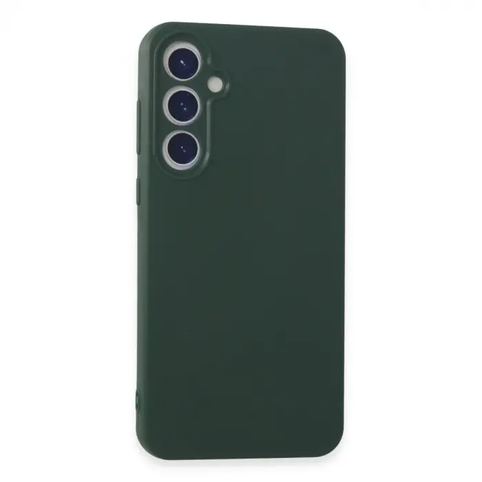 Samsung Galaxy A55 5g Kılıf First Silikon - Koyu Yeşil