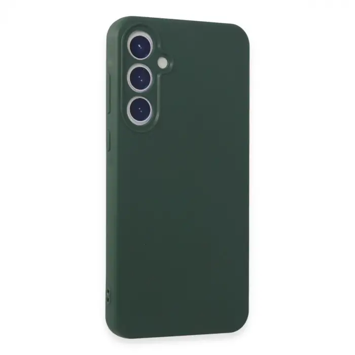 Samsung Galaxy A55 5g Kılıf First Silikon - Koyu Yeşil