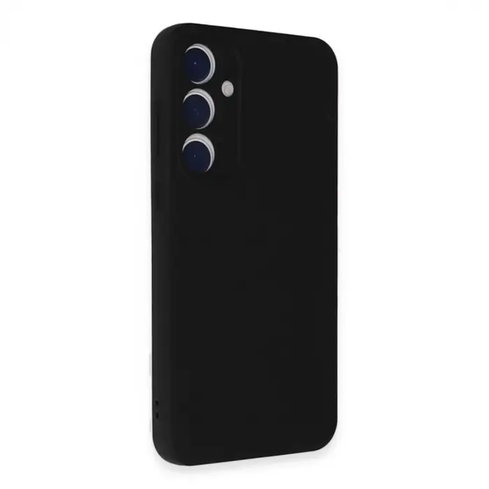 Samsung Galaxy A55 5g Kılıf Nano İçi Kadife Silikon - Siyah