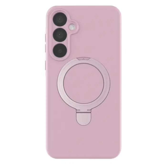 Samsung Galaxy A55 5g Regal Magsafe Standlı Kapak - Açık Pembe