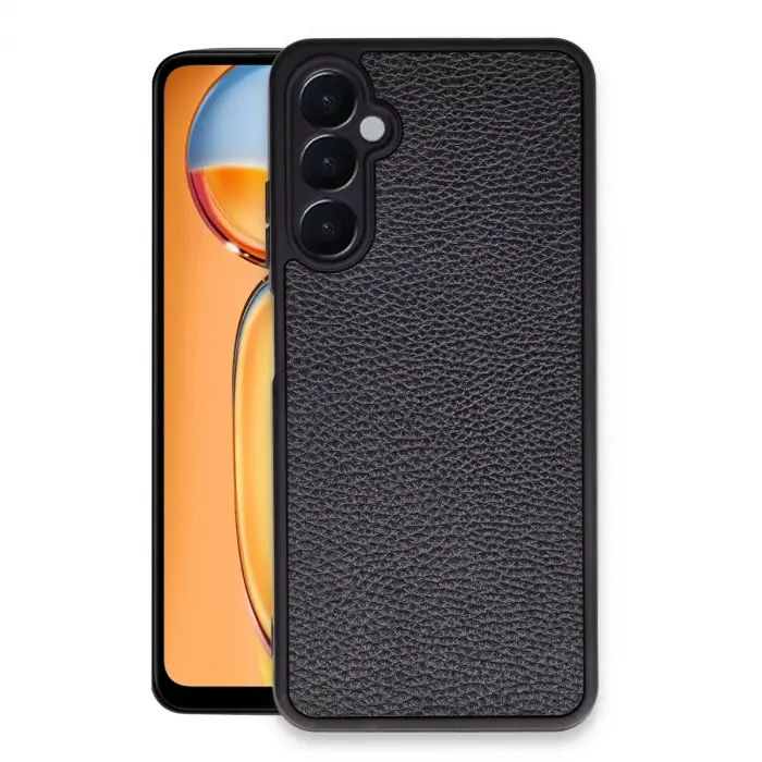 Samsung Galaxy A56 Kılıf Aras Deri Kapak - Siyah