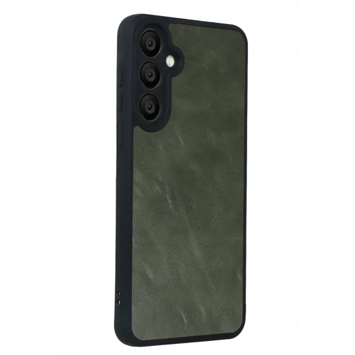 Samsung Galaxy A57 5g Aras Deri Kapak - Yeşil