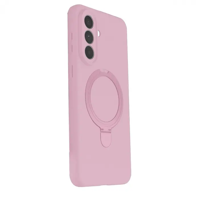 Samsung Galaxy A57 5g Regal Magsafe Standlı Kapak - Açık Pembe