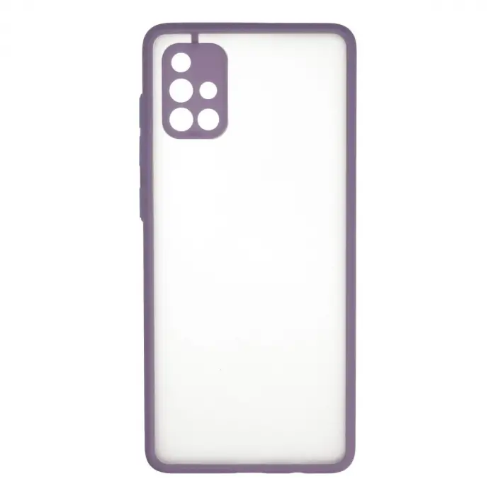 Samsung Galaxy A71 Kılıf Montreal Silikon Kapak - Mor