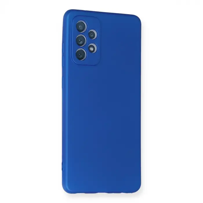 Samsung Galaxy A72 Kılıf First Silikon - Mavi
