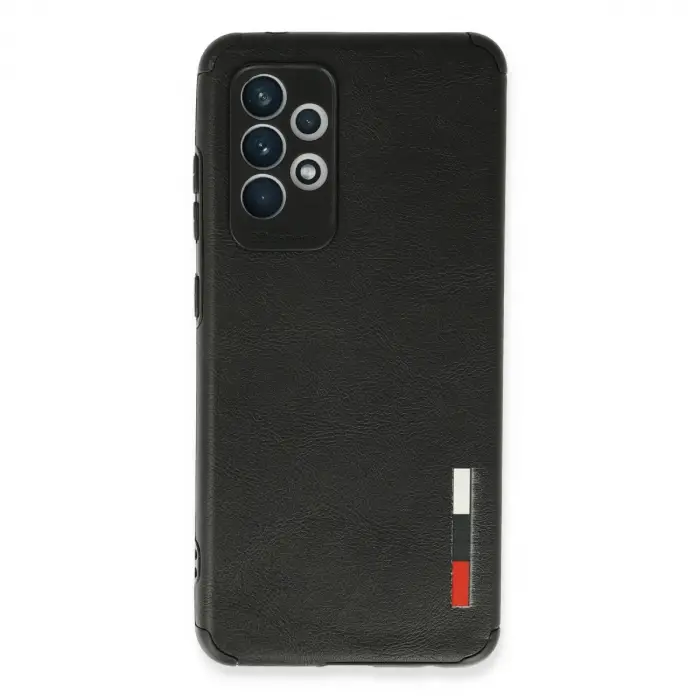 Samsung Galaxy A72 Kılıf Loop Deri Silikon - Siyah