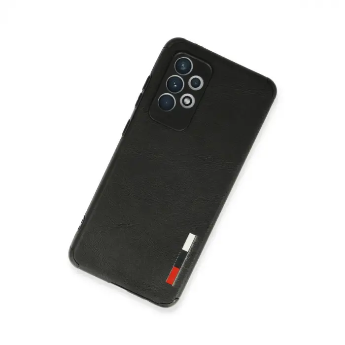 Samsung Galaxy A72 Kılıf Loop Deri Silikon - Siyah