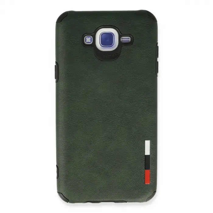 Samsung Galaxy J7 Kılıf Loop Deri Silikon - Yeşil