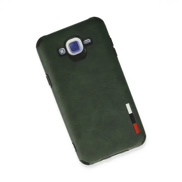 Samsung Galaxy J7 Kılıf Loop Deri Silikon - Yeşil